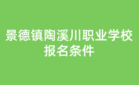 景德镇陶溪川职业学校报名条件是什么？