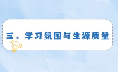 三、学习氛围与生源质量