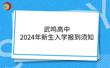 武鸣高中招生